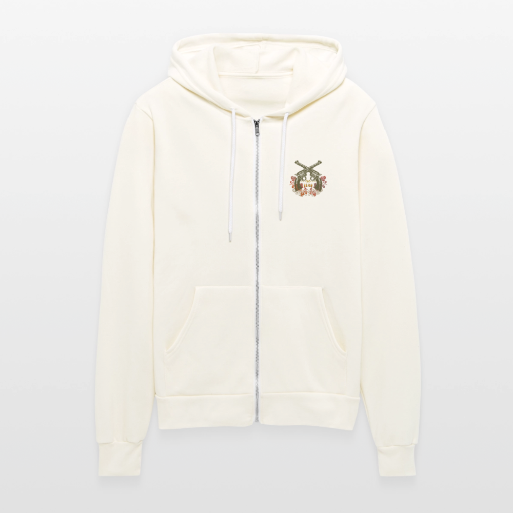 Vintage Outlaw Unisex Full Zip Hoodie - vintage white