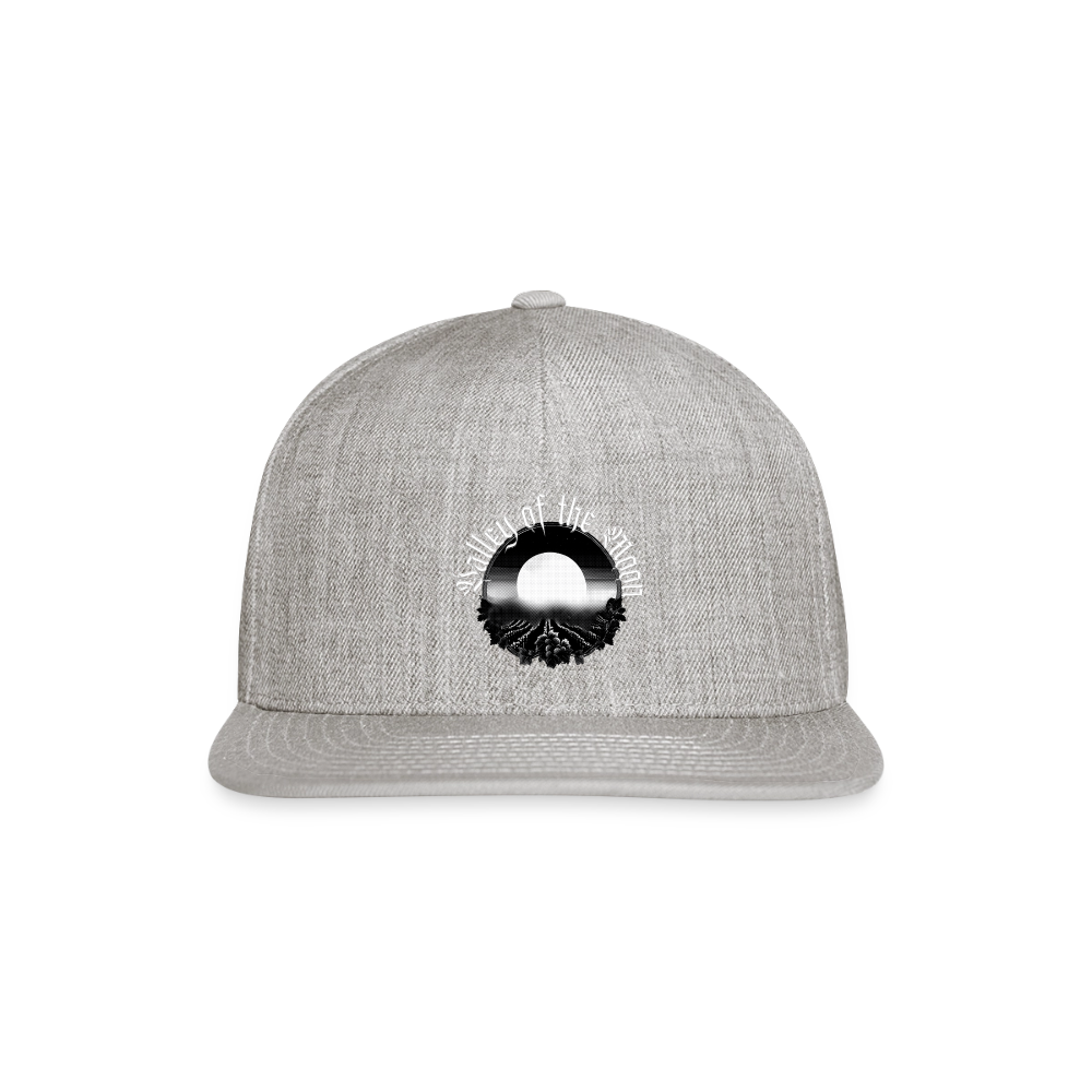 Valley of the Moon Gothic Snapback Baseball Cap - heather gray