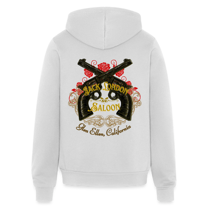 JACK LONDON SALOON  "OUTLAW" Unisex Full Zip Hoodie - silver