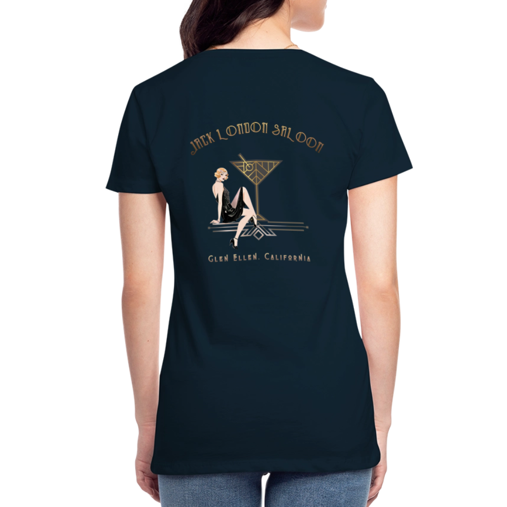 SALOON DECO COCKTAILS Women's Hoodie - deep navy