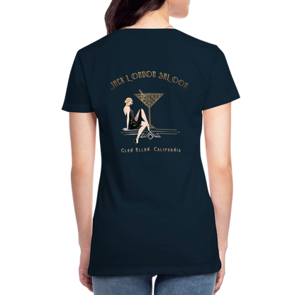 SALOON DECO COCKTAILS Women's Hoodie - deep navy