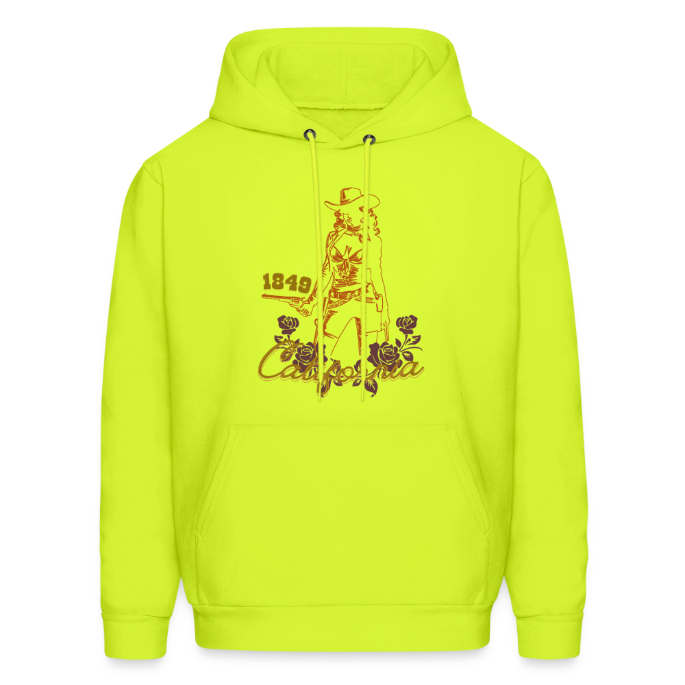 California Cowgirl Men’s Hoodie - safety green