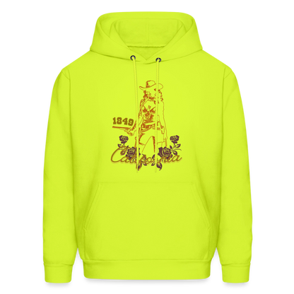 California Cowgirl Men’s Hoodie - safety green