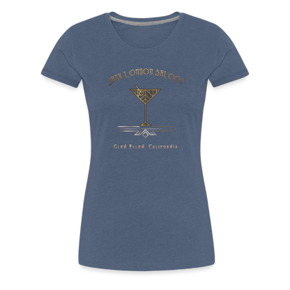 SALOON DECO COCKTAILS Women's Hoodie - heather blue