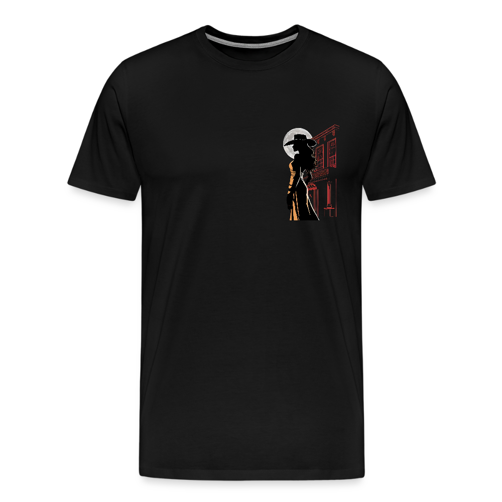GLEN ELLEN OUTLAW SILHOUETTE Men's T-Shirt - black