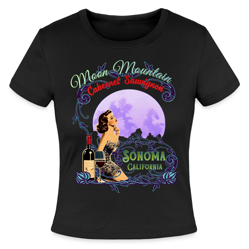 Moon Mountain Canernet Slim Fit Women's T-Shirt - black