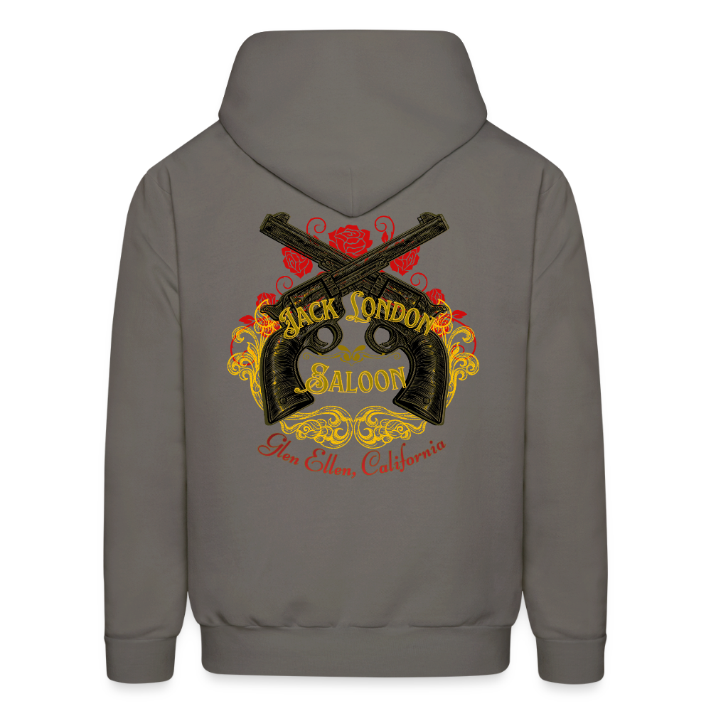JACK LONDON SALOON "OUTLAW" Men's Hoodie - asphalt gray