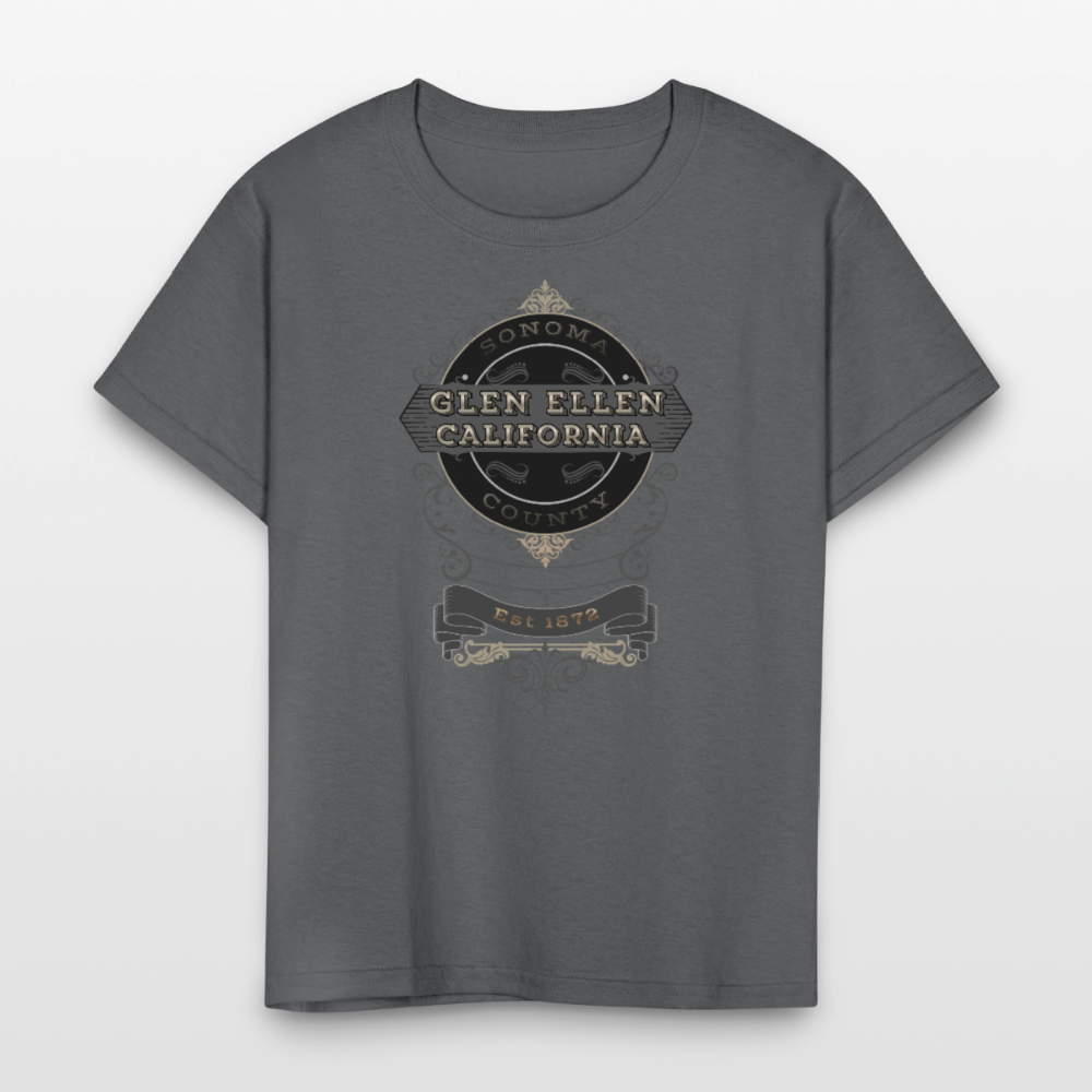 Glen Ellen Vintage Emblem Kids' T-Shirt - charcoal
