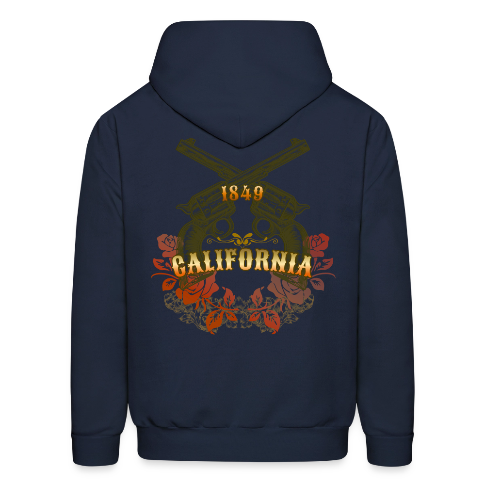 California Outlaw Men's Pullover Hoodie - navy