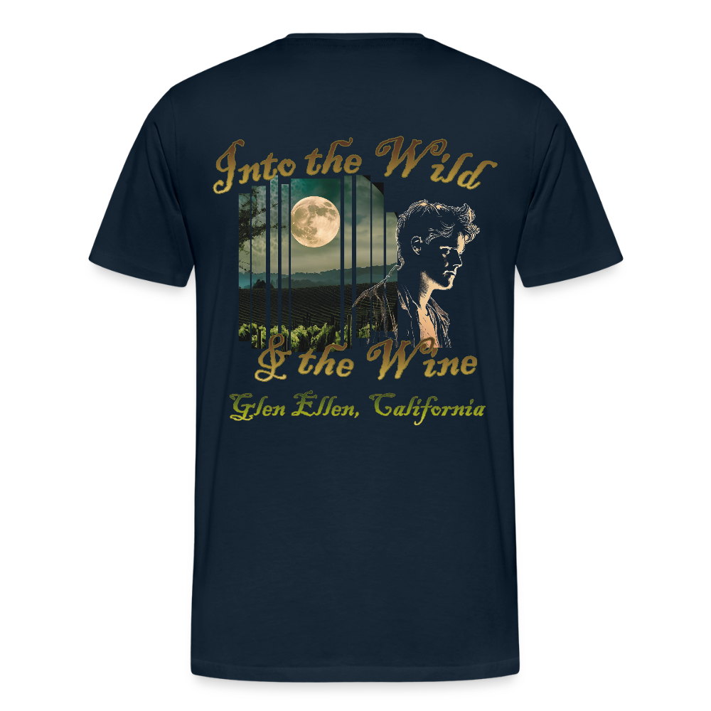 JACK LONDON "INTO THE WILD" Men's Premium T-Shirt - deep navy