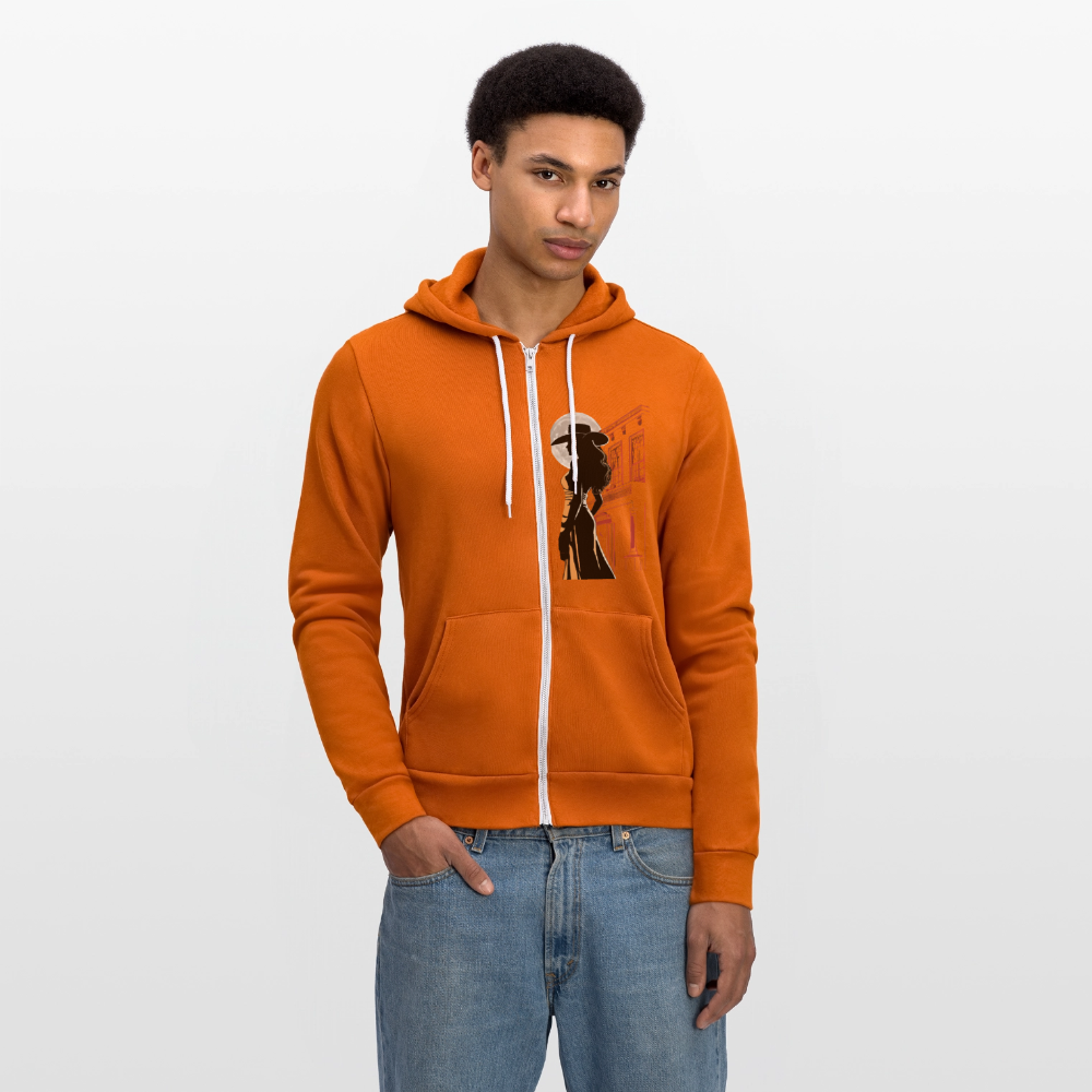JACK LONDON SALOON  "OUTLAW" Unisex Full Zip Hoodie - autumn