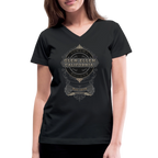Glen Ellen Vintage Emblem Women's V-Neck T-Shirt - black
