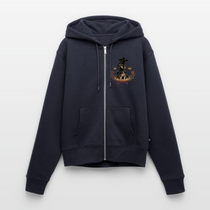 Vintage Outlaw Women's  Organic Zip Hoodie - navy