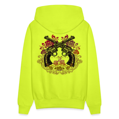 California Cowgirl Men’s Hoodie - safety green
