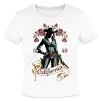 California Cowgirl Fitted Cotton/Poly T-Shirt - white