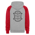 Colorblock Hoodie - heather grey/red