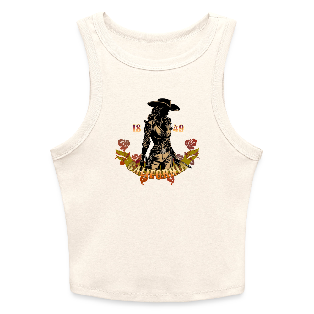 Slim Fit Rib Women's Tank Top - natural