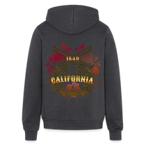 California Outlaw Full Zip Hoodie - charcoal grey