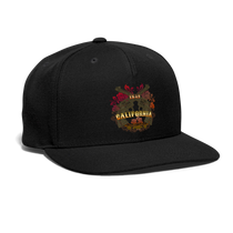 California Outlaw Snapback Baseball Cap - black