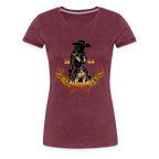 Vintage Outlaw Women’s Premium T-Shirt - heather burgundy