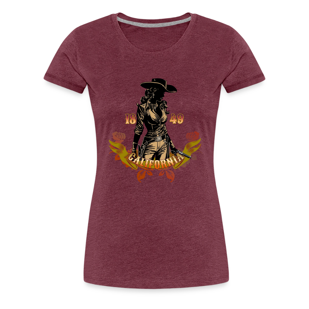 Vintage Outlaw Women’s Premium T-Shirt - heather burgundy