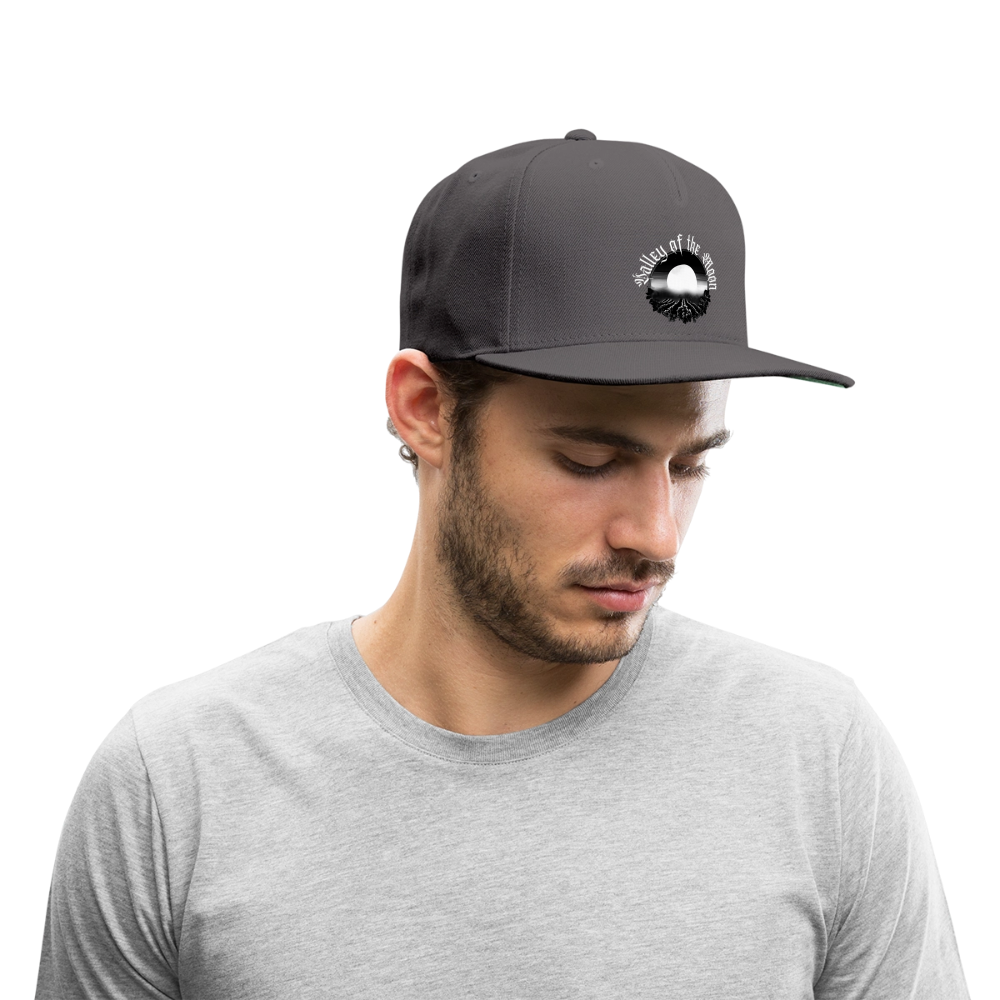 Valley of the Moon Gothic Snapback Baseball Cap - dark grey