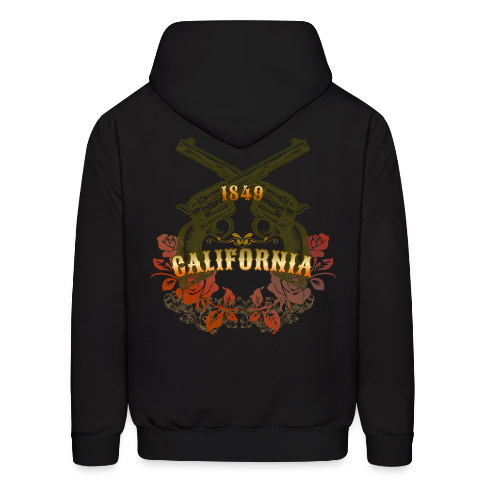 California Outlaw Men's Pullover Hoodie - black