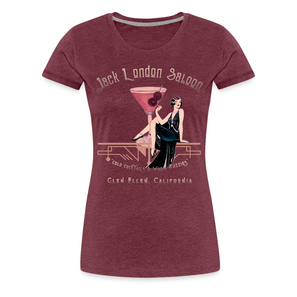 JACK LONDON SALOON "ROSE COCKTAILS" Women’s T-Shirt - heather burgundy