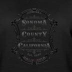 Black on Black Sonoma County Emblem Women's Sweatshirt - Sweatshirts from Spreadconnect