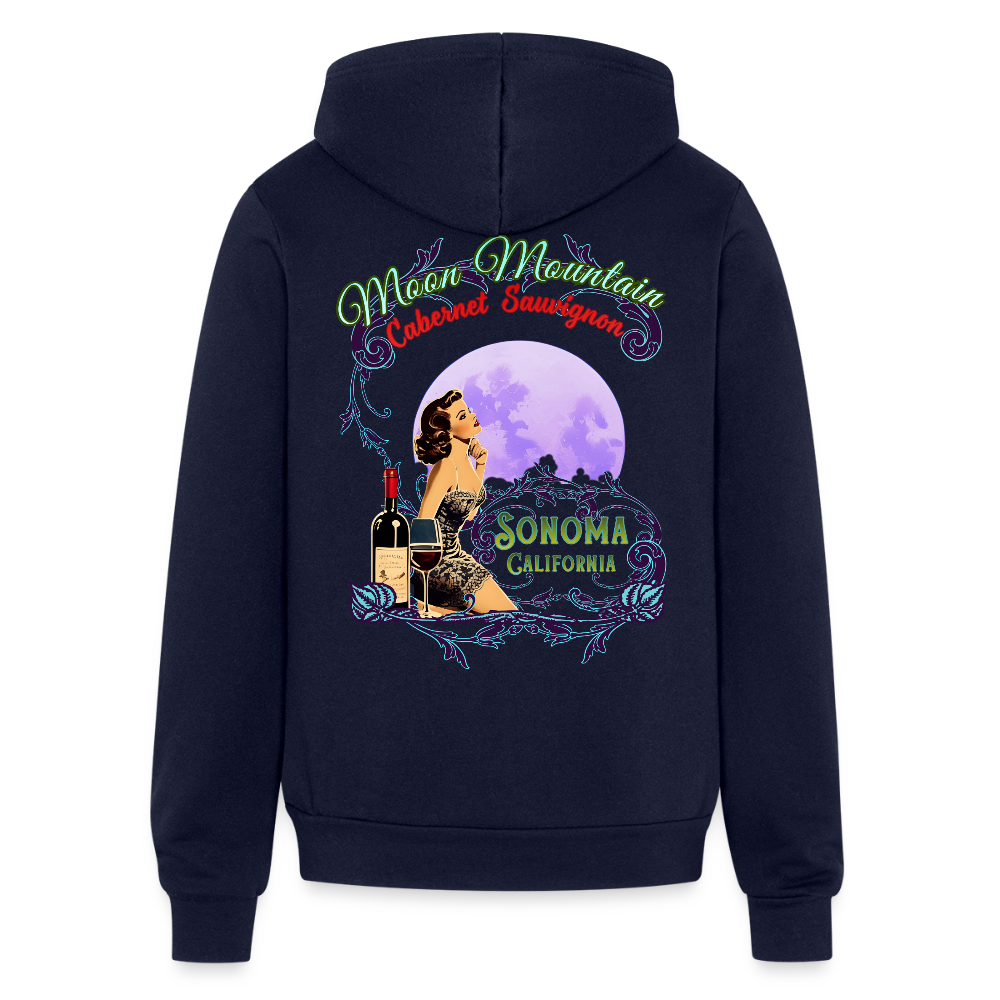 MOON MOUNTAIN CABERNET PINUP Unisex Full Zip Hoodie - Hoodies from Spreadconnect