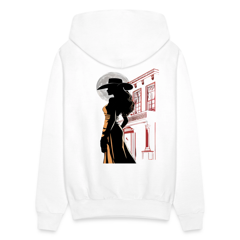 SALOON OUTLAW SILHOUETTE Men's Hoodie - white
