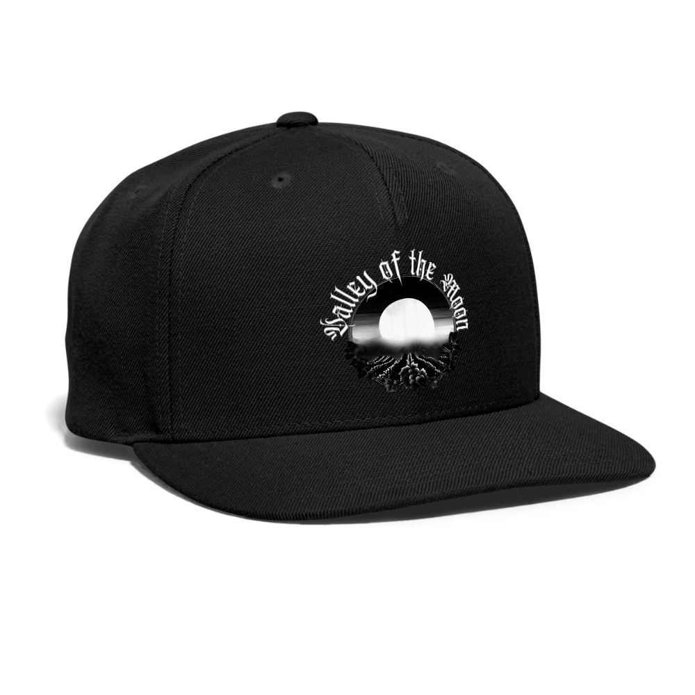 Valley of the Moon Gothic Snapback Baseball Cap - black