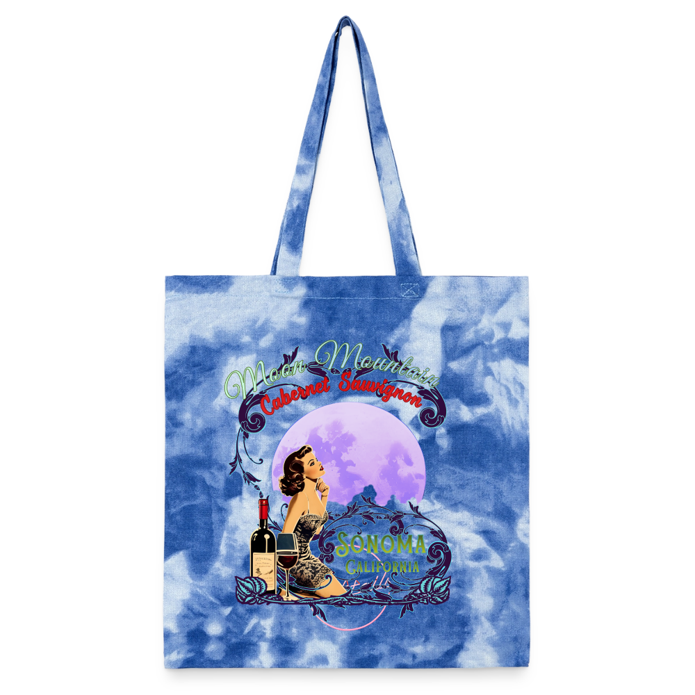 Moon Mountain Cabernet Tie Dye Tote Bag - Tote Bags from Spreadconnect