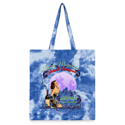 Moon Mountain Cabernet Tie Dye Tote Bag - Tote Bags from Spreadconnect
