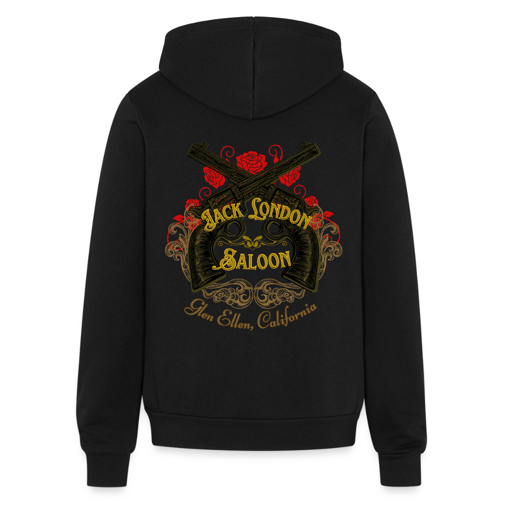 JACK LONDON SALOON  "OUTLAW" Unisex Full Zip Hoodie - black