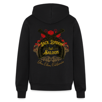 JACK LONDON SALOON  "OUTLAW" Unisex Full Zip Hoodie - black