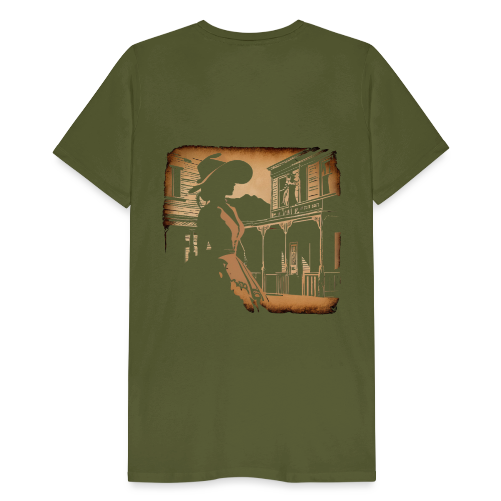 GLEN ELLEN OUTLAW SILHOUETTE Men's T-Shirt - olive green