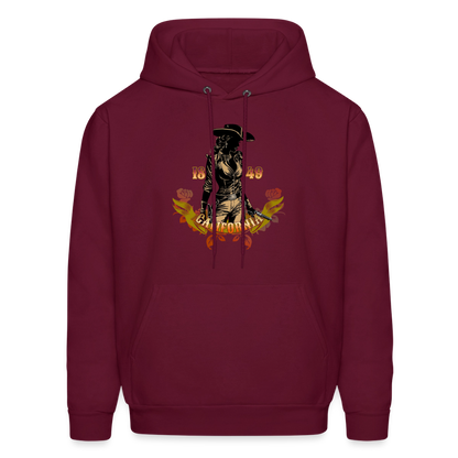 Vintage Outlaw Men's Hoodie - burgundy