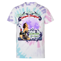 Moon Mountain Cabernet Tie Dye T-Shirt - T-Shirts from Spreadconnect