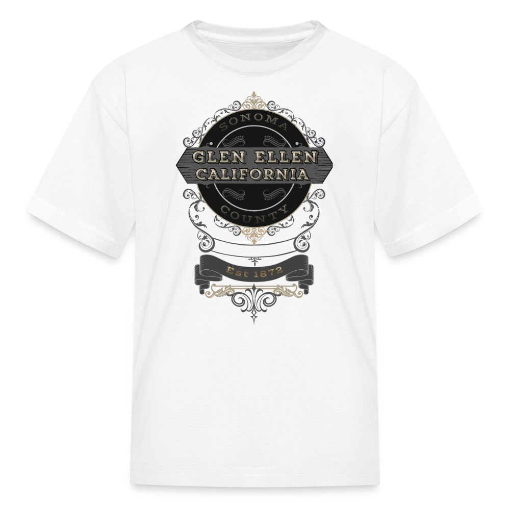 Glen Ellen Vintage Emblem Kids' T-Shirt - white