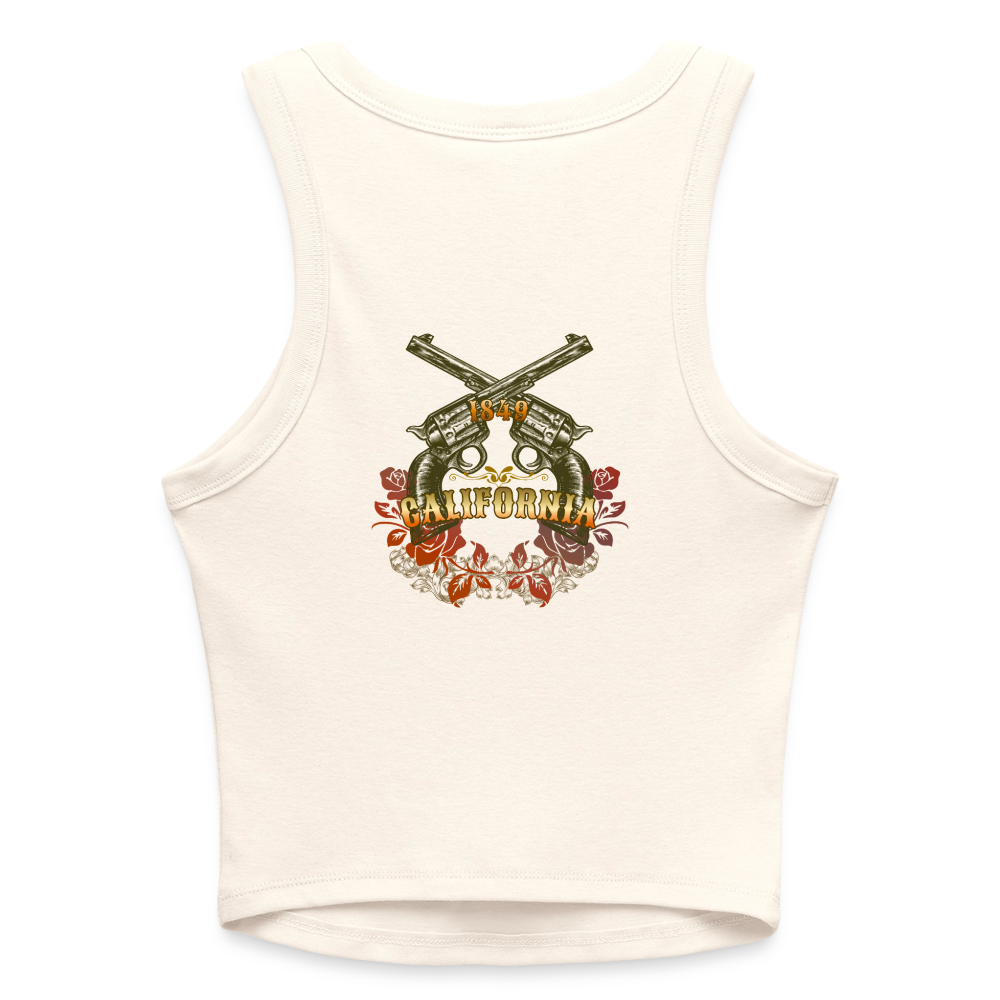 Slim Fit Rib Women's Tank Top - natural
