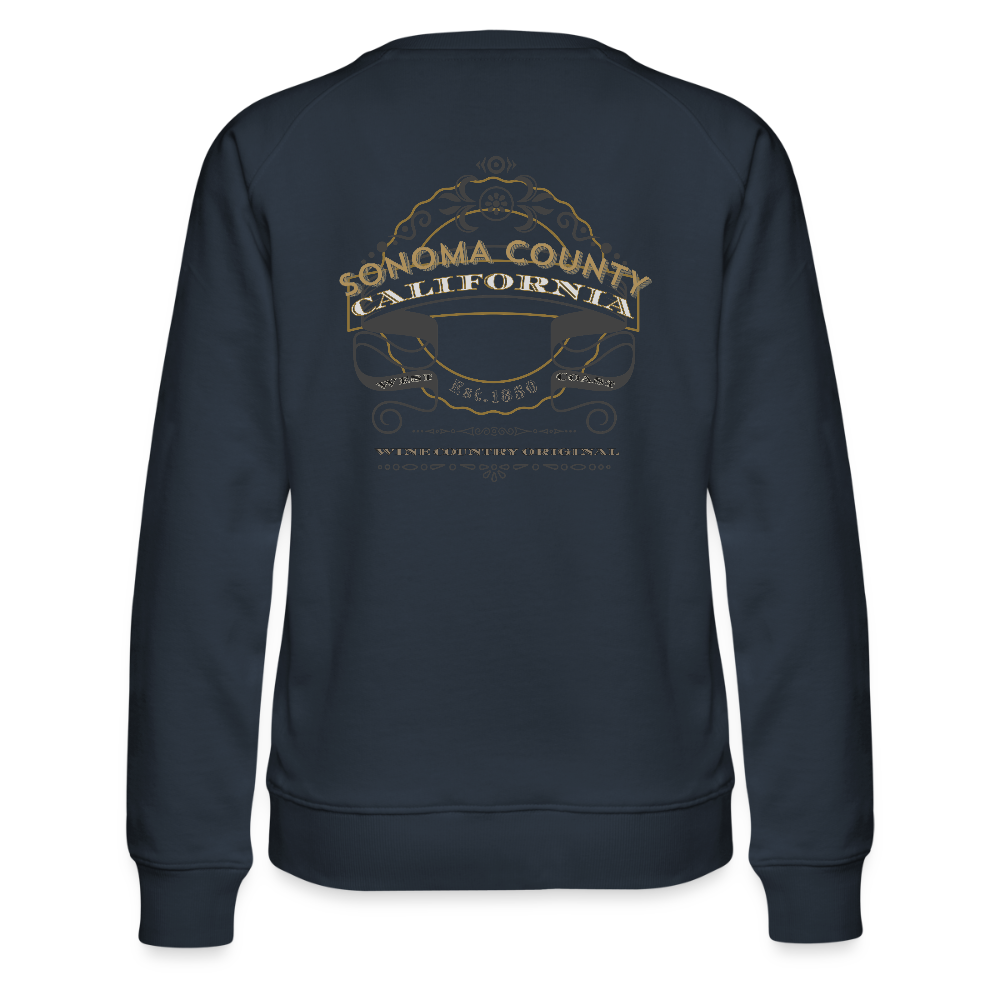 WINE COUNTRY ORIGINAL Women’s Sweatshirt - navy