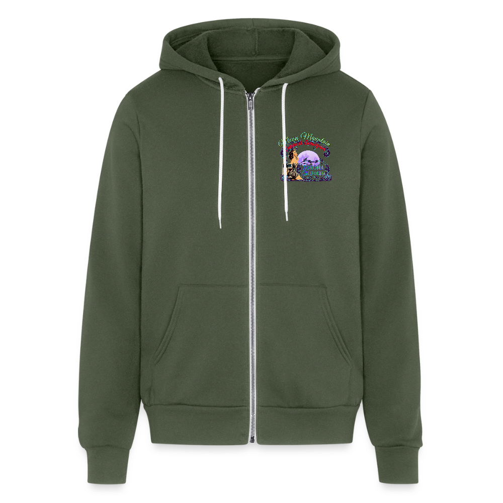 MOON MOUNTAIN CABERNET PINUP Unisex Full Zip Hoodie - Hoodies from Spreadconnect