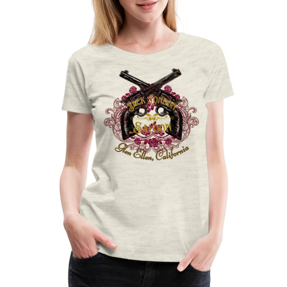 JACK LONDON SALOON OUTLAW Women’s Premium T-Shirt - heather oatmeal