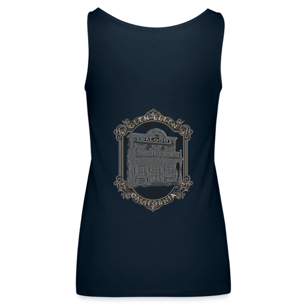 Glen Ellen Vintage Emblem Women’s Premium Tank Top - deep navy