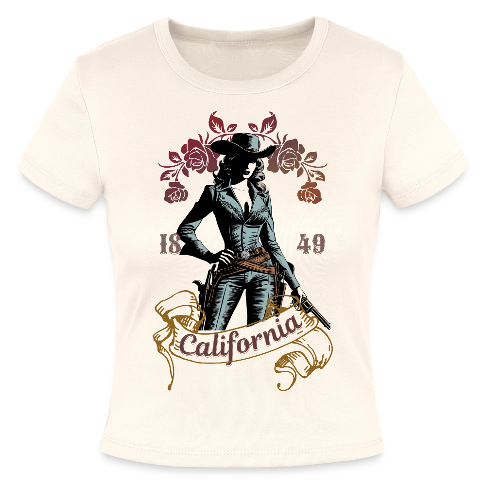 California Cowgirl Fitted Cotton/Poly T-Shirt - natural