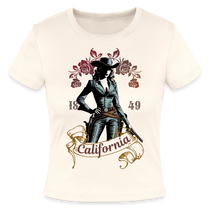 California Cowgirl Fitted Cotton/Poly T-Shirt - natural
