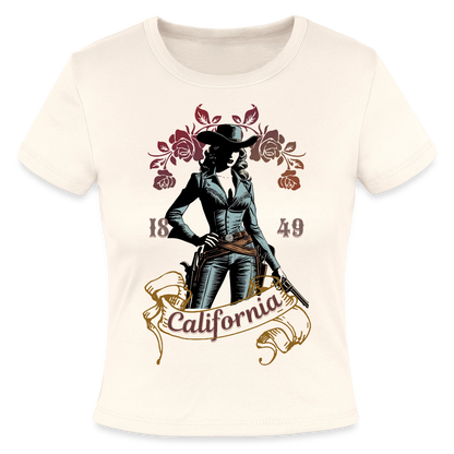 California Cowgirl Fitted Cotton/Poly T-Shirt - natural