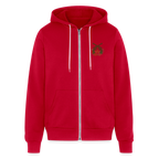 Vintage Outlaw Unisex Full Zip Hoodie - red