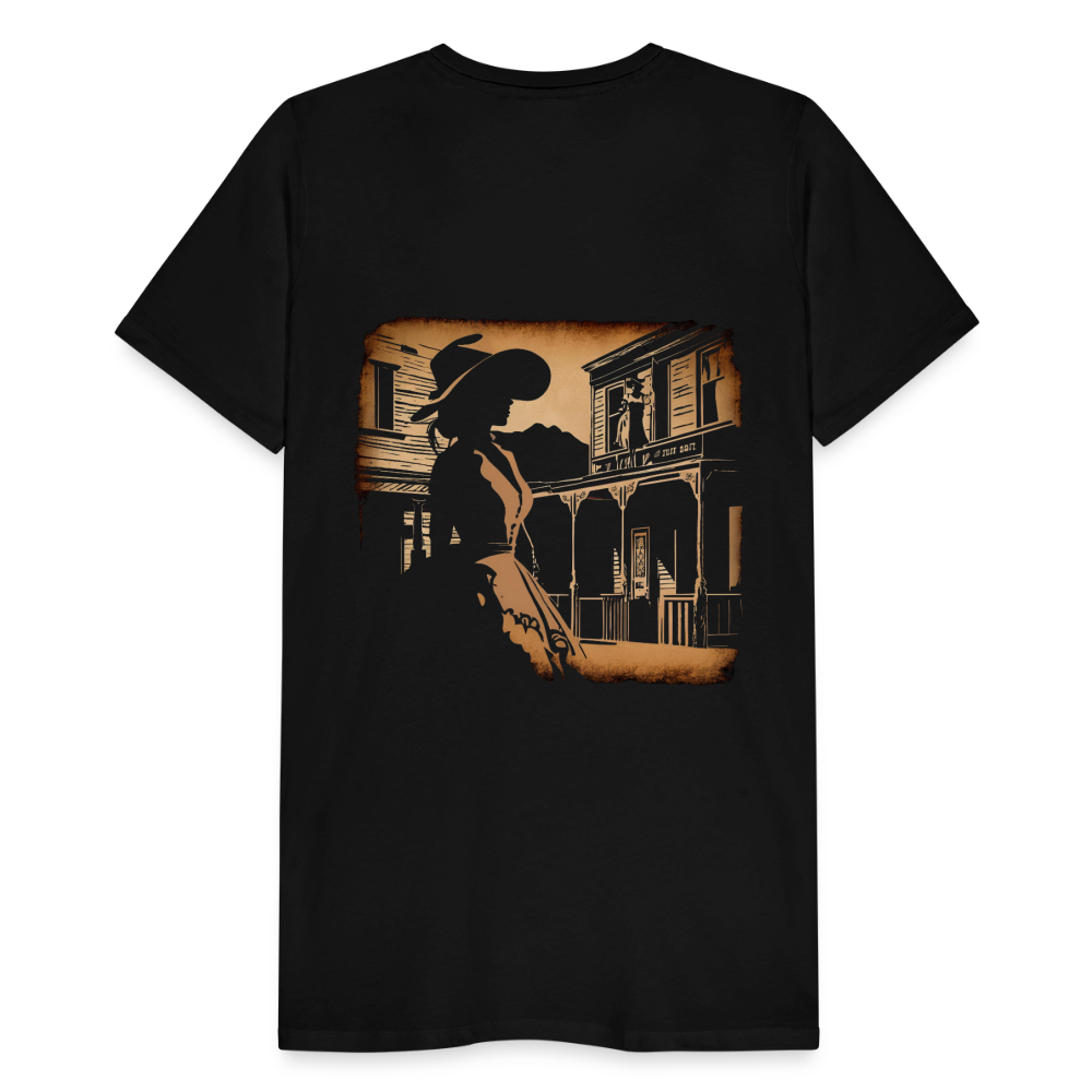 GLEN ELLEN OUTLAW SILHOUETTE Men's T-Shirt - black